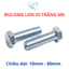 Set 50 Bulong giác ngoài M6 mạ kẽm (Bulong + tán+ long đền phẳng + lông đền vênh)