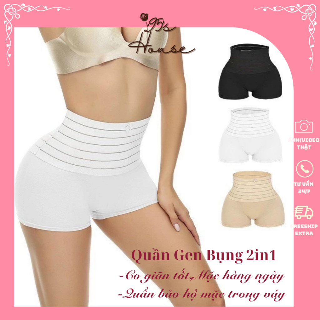 Quần gen nịt bụng mặc váy, quần lót định hình eo QG06 [95's House]
