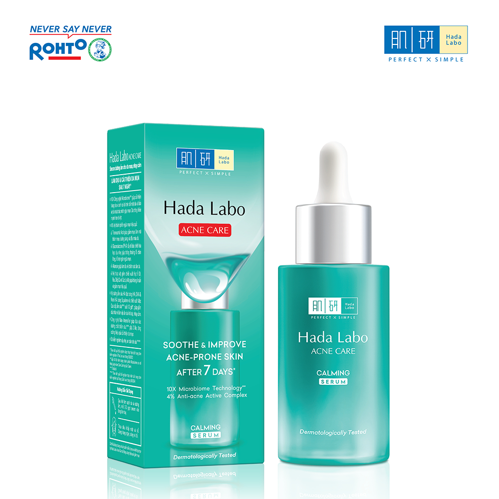 Ảnh Serum dưỡng ẩm cho da mụn, nhạy cảm Hada Labo Acne Care Calming Serum 30ml 2