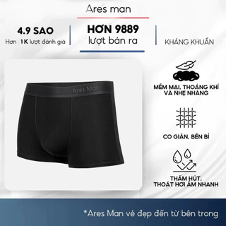 Quần boxer nam Ares Man chất thun lạnh mềm mịn siêu mát, thấm hút mồ hôi boxer Ares man 2.0