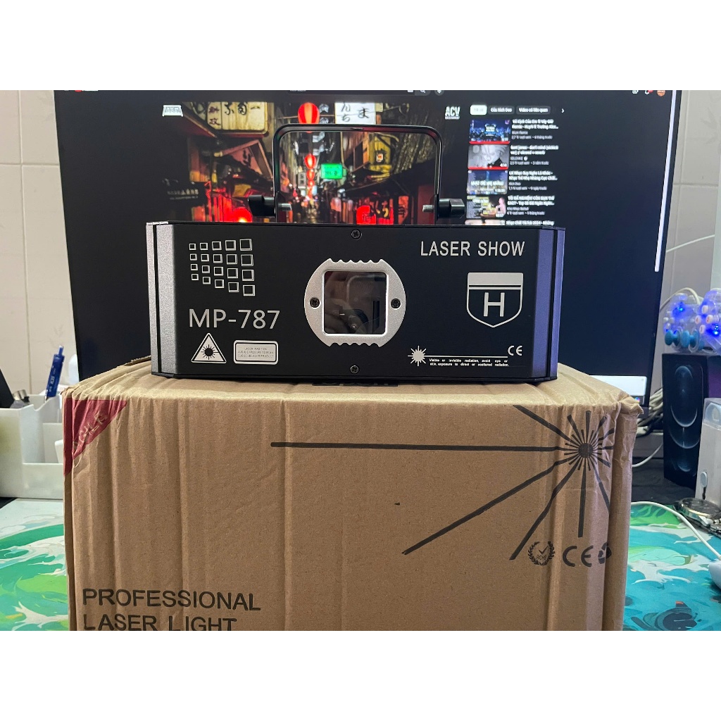 Đèn Laser MP 787 Dùng Cho Sân Khấu Bay  Đèn Con Vịt , Bar , Pub , Bay Phòng Chính Hãng