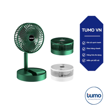 [Giá Sỉ] Quạt gấp gọn, quạt mini để bàn xoay 180 độ, 3 tốc độ gió, có cổng cắm USB đa năng, tiện dụng 【 T4 P20 A5 】