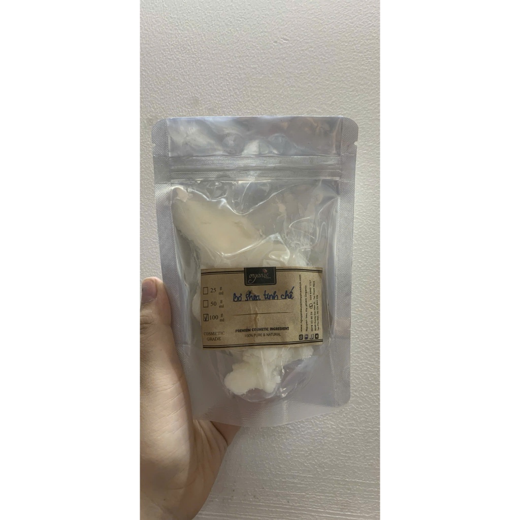 Bơ Shea Tinh Chế (Pháp) - KL 25g 50g 100g