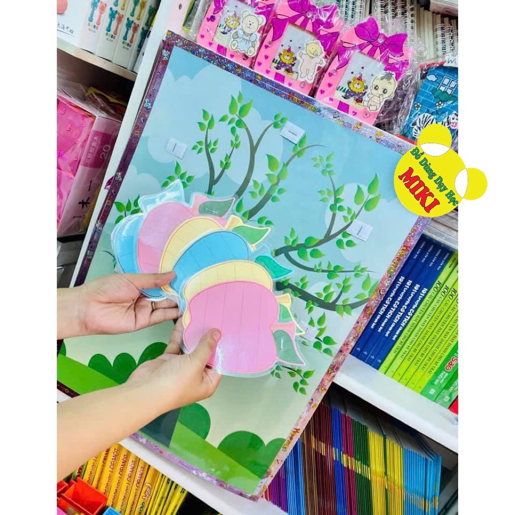 CÂY TÁO 45 x 60cm + 6 quả táo (Đồ Dùng Dạy Học MIKI)