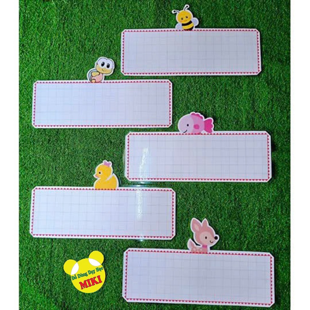 Thẻ từ thú loại ngang handmade (hình con vật ngẫu nhiên)