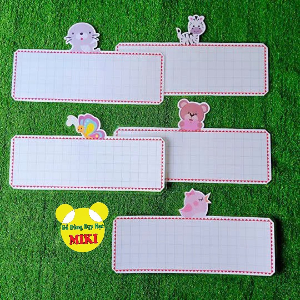 Thẻ từ thú loại ngang handmade (hình con vật ngẫu nhiên)