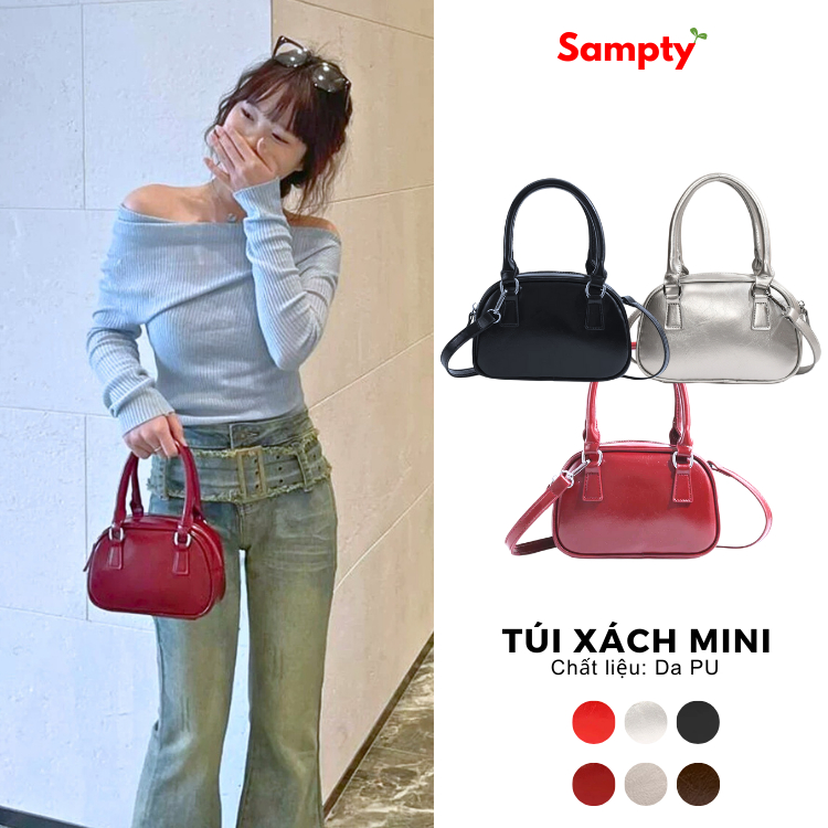 Túi Xách Mini 𝐒𝐚𝐦𝐩𝐭𝐲 Phụ Kiện Đeo Nhiều Kiểu Phong Cách Hàn Quốc Hot Trend