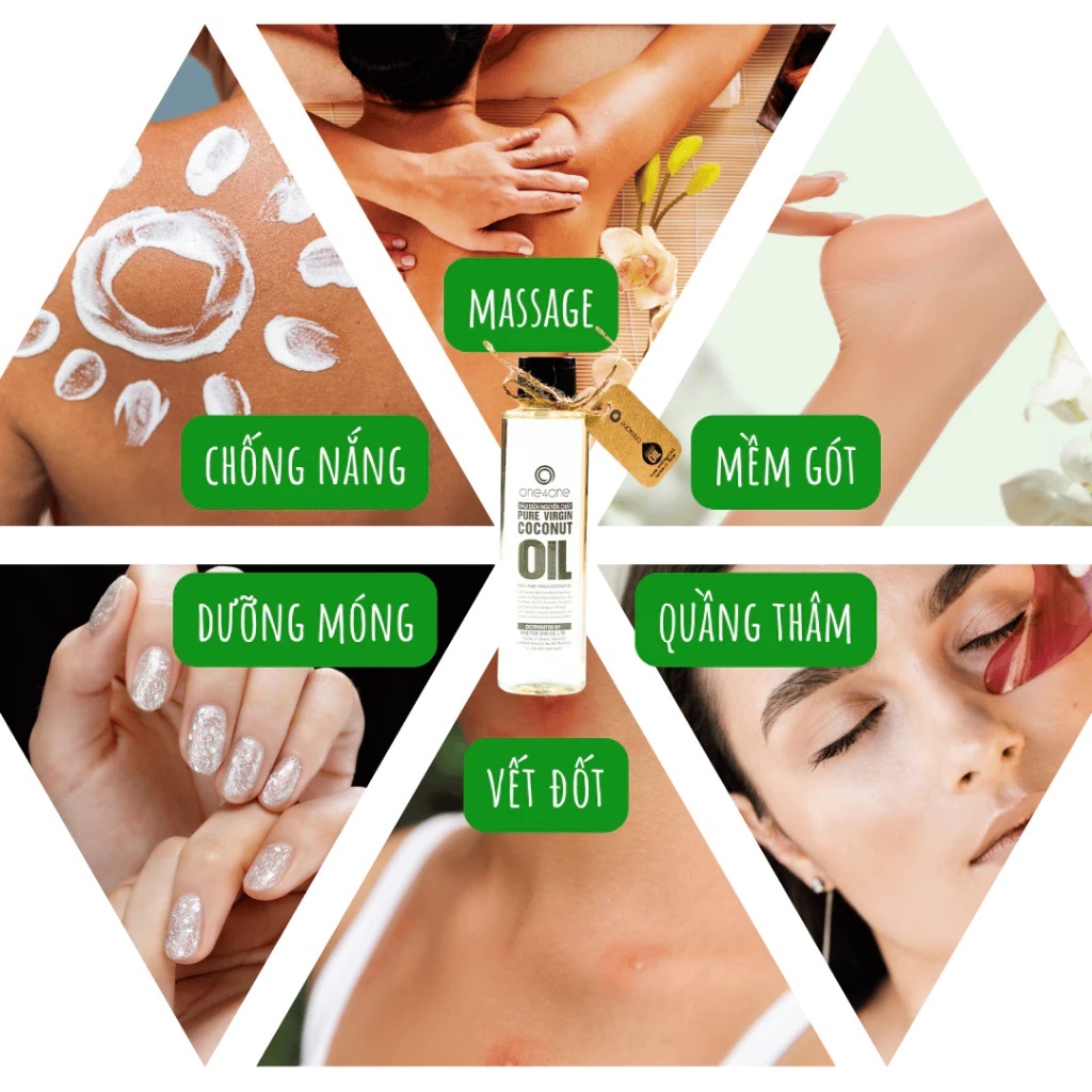 Dầu Dừa Nguyên Chất Lên men tách lạnh One4One - Pure Virgin Natural Fermented Coconut Oil