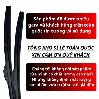 Gạt mưa ô tô Denso 5 khúc - Gạt mưa chính hãng chân cài đa năng phù hợp với mọi loại xe