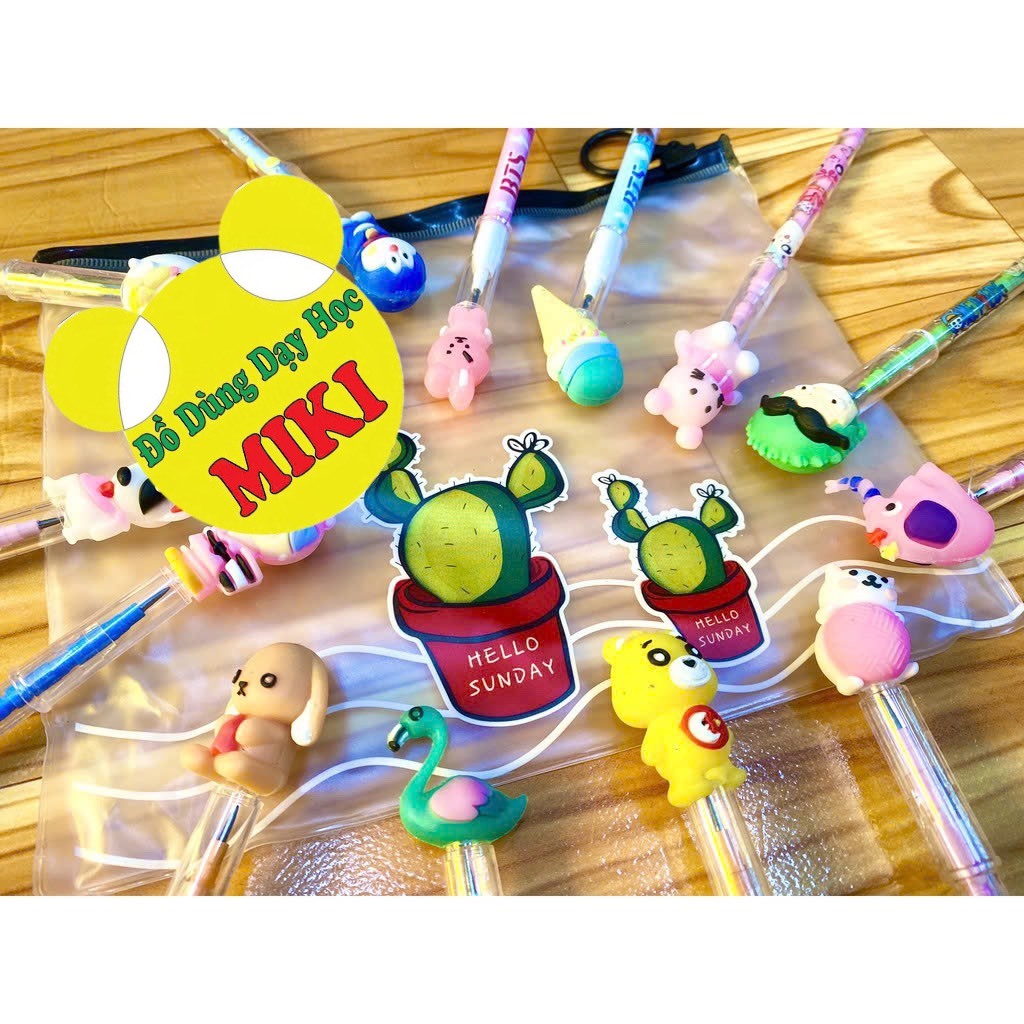 Set chì ngòi khúc hình cute + túi zip (20c/túi), mix mẫu ngẫu nhiên