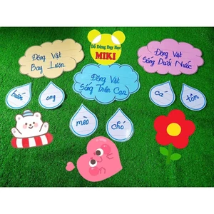 ĐÁM MÂY VÀ GIỌT NƯỚC - màu ngẫu nhiên (Đồ Dùng Dạy Học MIKI)
