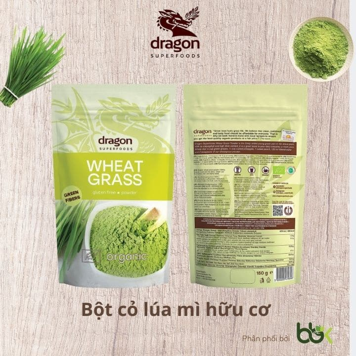 Bột cỏ lúa mì hữu cơ Dragon Superfoods/ Diet-food organic wheatgrass