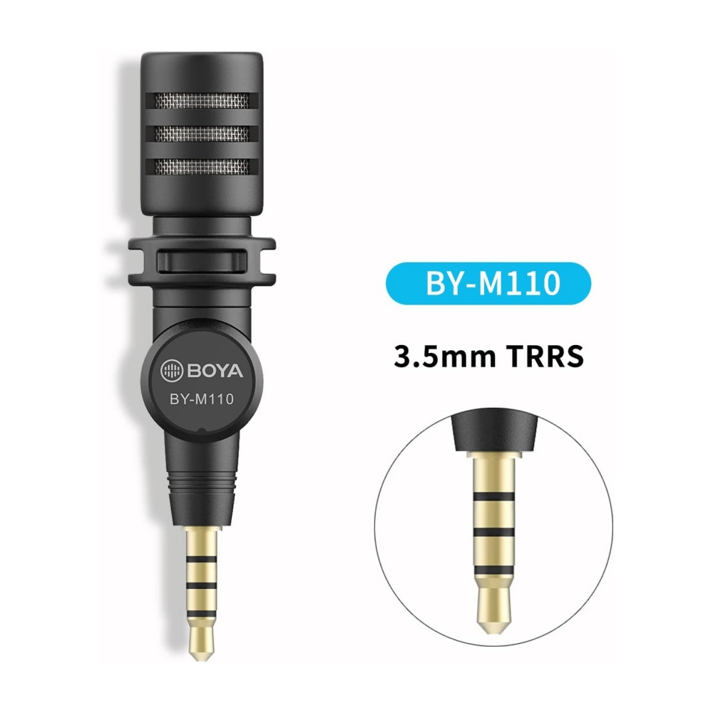 MIC THU ÂM ĐIỆN THOẠI CỔNG 3.5MM BOYA BY-M110 | Shopee Việt Nam