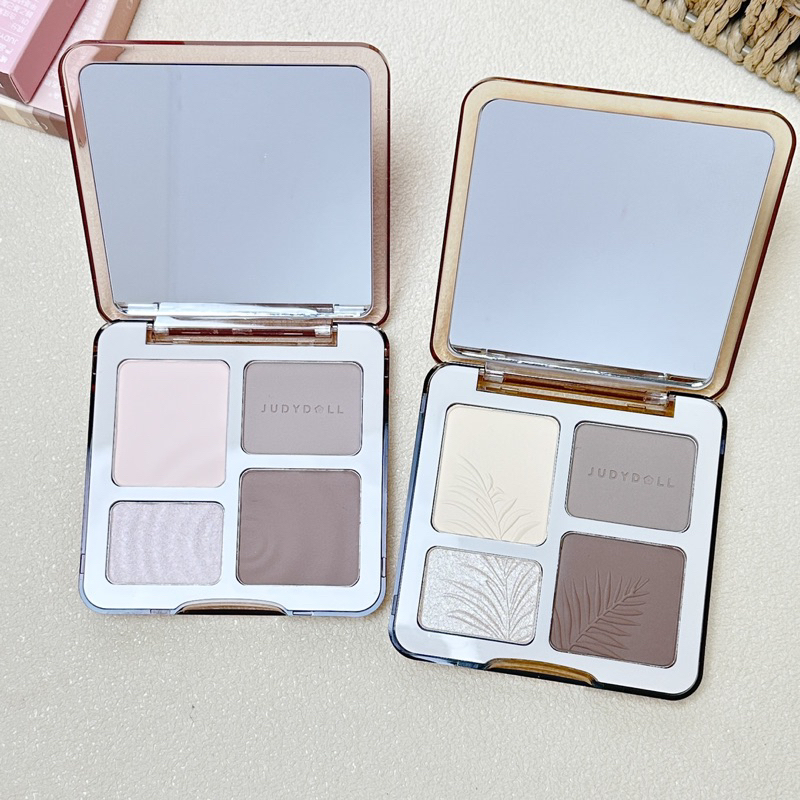 Bảng phấn tạo khối JUDYDOLL 4 ô chính hãng highlight bắt sáng tự nhiên lâu trôi