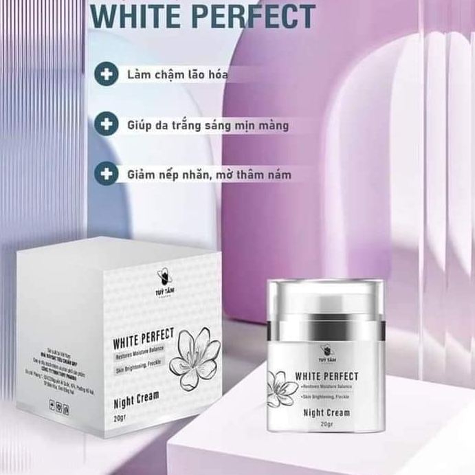 Combo Bộ 2 Kem dưỡng sáng da chống lão hoá, căng bóng và trẻ hoá Tùy Tâm pharma ban ngày và ban đem - 20gram