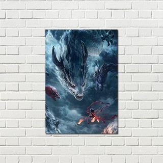 Poster Dán Phòng Tường Na Tra Ngao Bính Hình Ảnh 1 Set 8 Tấm Không Có Keo Sẵn Đồ Sưu Tầm Timo VPBL28
