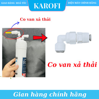 Bộ cút màng RO Karofi ( Cút xả thải - Flow kim - Co van 1 chiều - cút 6-6 ) - [ Chính Hãng ]