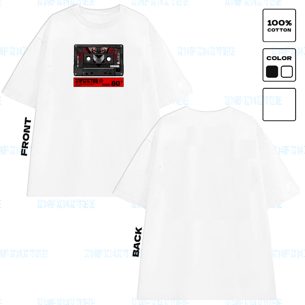 Áo thun INFINITEE Fni24064 Thun 100% Cotton - form rộng Unisex.