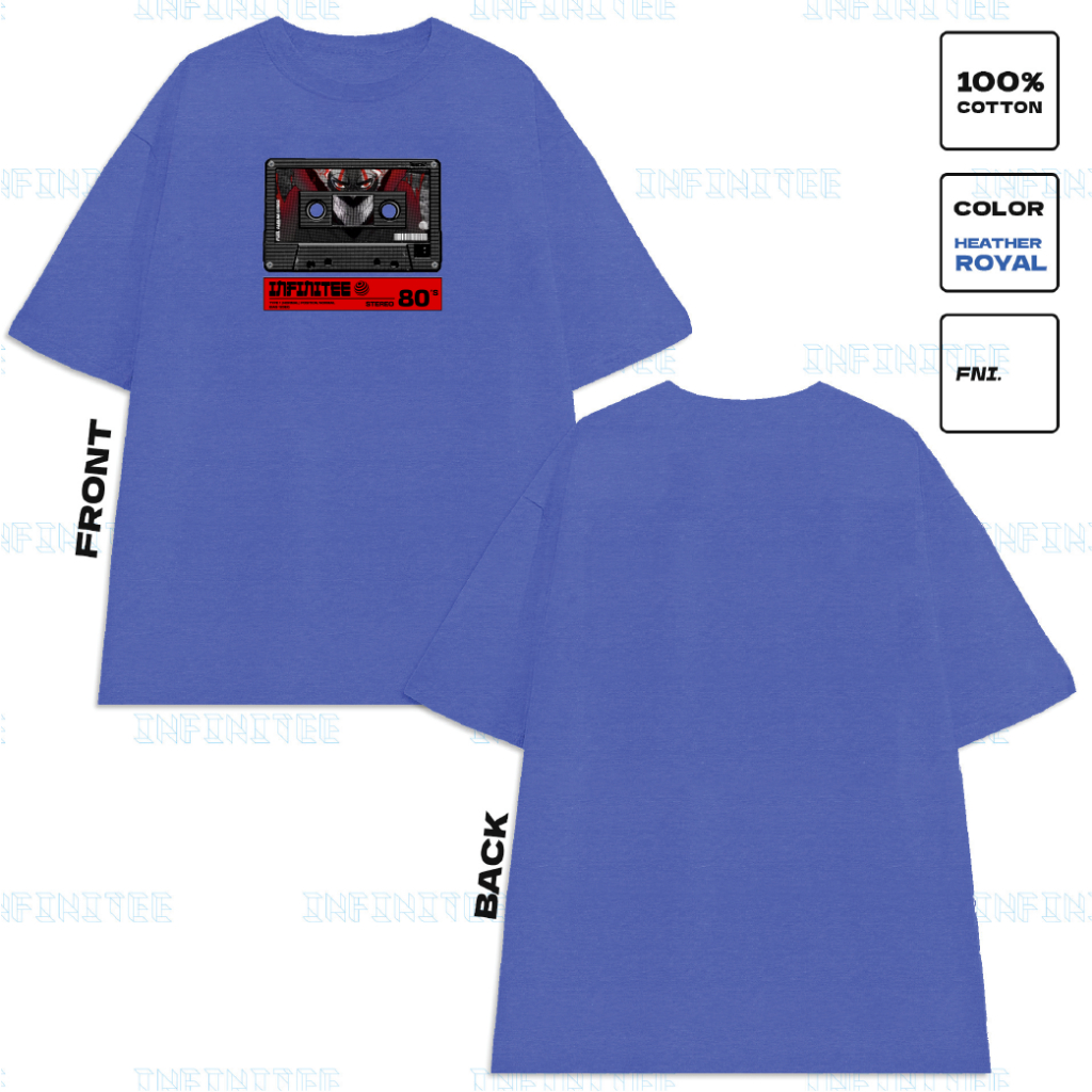 Áo thun INFINITEE Fni24064 Thun 100% Cotton - form rộng Unisex.