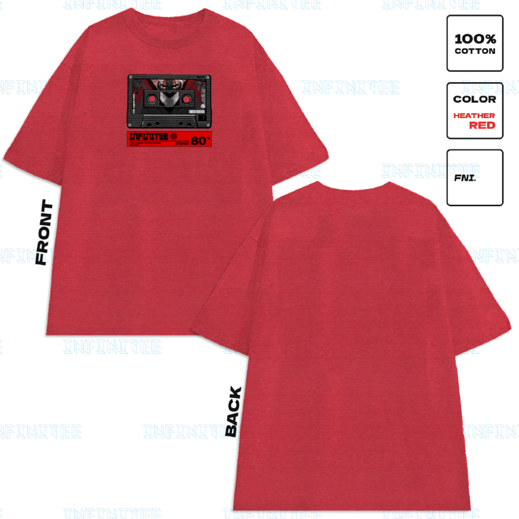 Áo thun INFINITEE Fni24064 Thun 100% Cotton - form rộng Unisex.
