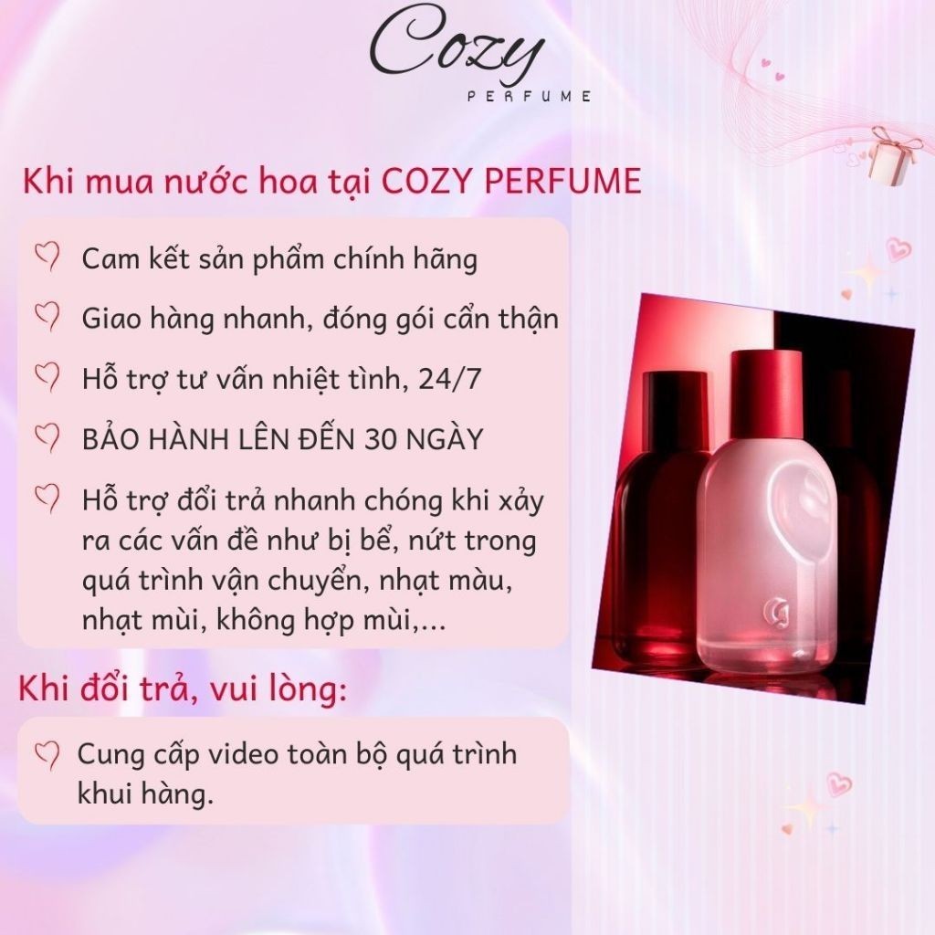 Nước hoa unisex Glossier You Chiết 5ml/10ml Hương thơm Tự nhiên, Thoải mái, Tối giản - Cozy Perfume