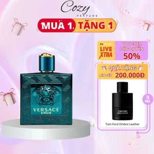 Nước hoa nam Versace Eros (xanh) Chiết 5ml/10ml Hương thơm Nam tính,Gợi cảm,Thu hút - Cozy Perfume