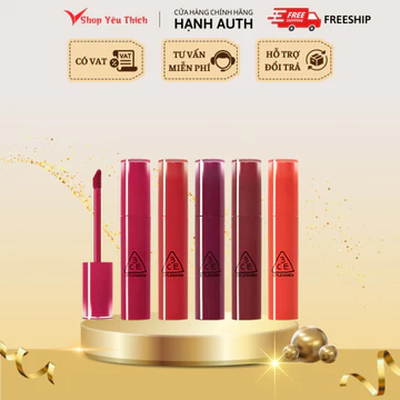 [Hàng Công Ty] Son Tint 3CE Lên Môi Chuẩn Sắc Lâu Trôi 3CE Lazy Pop Lip Stain 4.5g