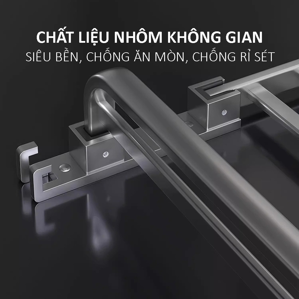 Giá kệ để khăn, để đồ nhà tắm đa dạng mẫu mã kích thước và màu sắc chất liệu nhôm hàng không cao cấp
