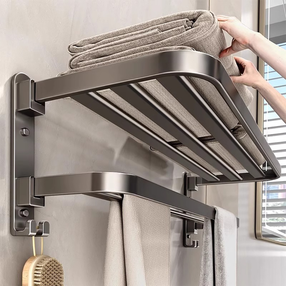 Giá kệ để khăn, để đồ nhà tắm đa dạng mẫu mã kích thước và màu sắc chất liệu nhôm hàng không cao cấp