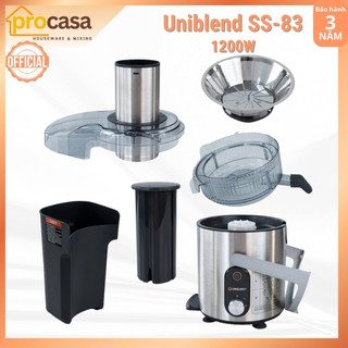 [Chính hãng] Máy ép trái cây nhanh Uniblend SS-83 - 1200W - lưới ép chống xơ 0.3mm - BH 3 năm