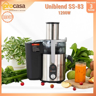 [Chính hãng] Máy ép trái cây nhanh Uniblend SS-83 - 1200W - lưới ép chống xơ 0.3mm - BH 3 năm