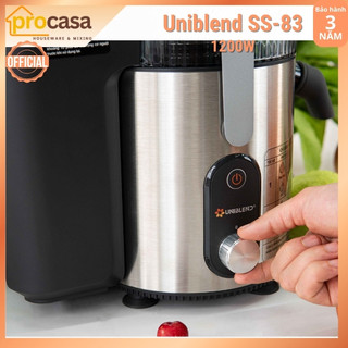 [Chính hãng] Máy ép trái cây nhanh Uniblend SS-83 - 1200W - lưới ép chống xơ 0.3mm - BH 3 năm