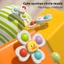 Set 3 con quay spinner dính tường cho bé, Con quay treo tường hình động vật vịt, thỏ, sư tử đáng yêu
