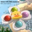 Set 3 con quay spinner dính tường cho bé, Con quay treo tường hình động vật vịt, thỏ, sư tử đáng yêu