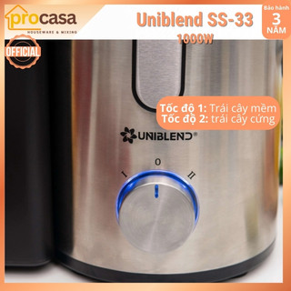 [Chính hãng] Máy ép trái cây Nhanh Uniblend SS-33 - 1000W - phù hợp cho quán kinh doanh - BH 3 năm (Uni SS33)