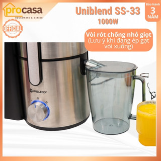 [Chính hãng] Máy ép trái cây Nhanh Uniblend SS-33 - 1000W - phù hợp cho quán kinh doanh - BH 3 năm (Uni SS33)