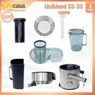 [Chính hãng] Máy ép trái cây Nhanh Uniblend SS-33 - 1000W - phù hợp cho quán kinh doanh - BH 3 năm (Uni SS33)