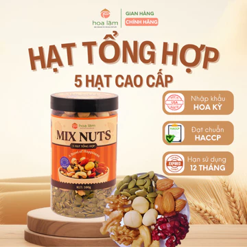 Hạt dinh dưỡng mix hạt tổng hợp 5 các loại hạt dinh dưỡng hạt ngũ cốc dinh dưỡng cho bà bầu Hoa Lâm hạt sấy khô