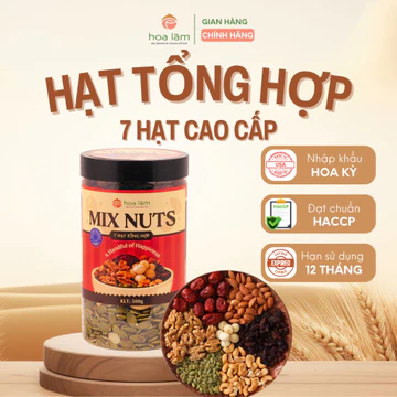 Hạt dinh dưỡng mix hạt tổng hợp 7 các loại hạt dinh dưỡng hạt ngũ cốc dinh dưỡng cho bà bầu Hoa Lâm hạt sấy khô mix nuts