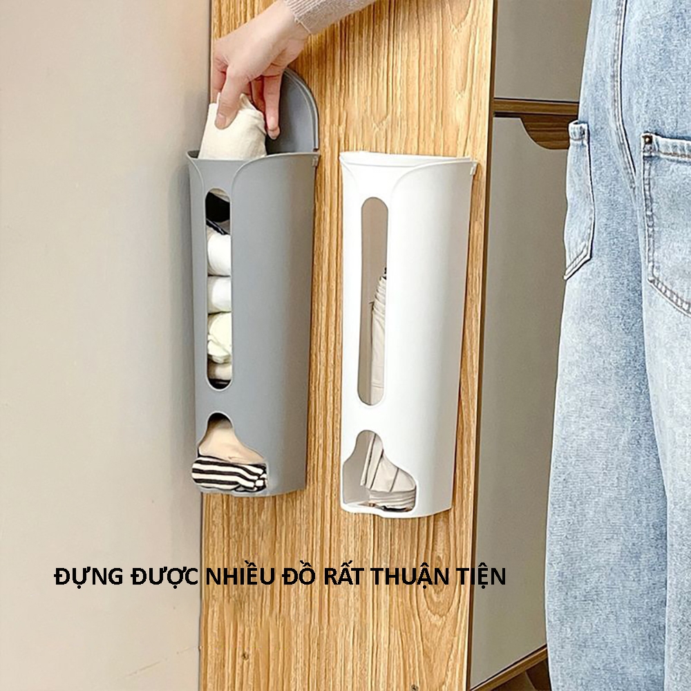 Hộp đựng đồ lót tất, vớ sang trọng gọn gàng, nhựa cứng cáp bền bỉ, treo cánh tủ nhà dễ sử dụng