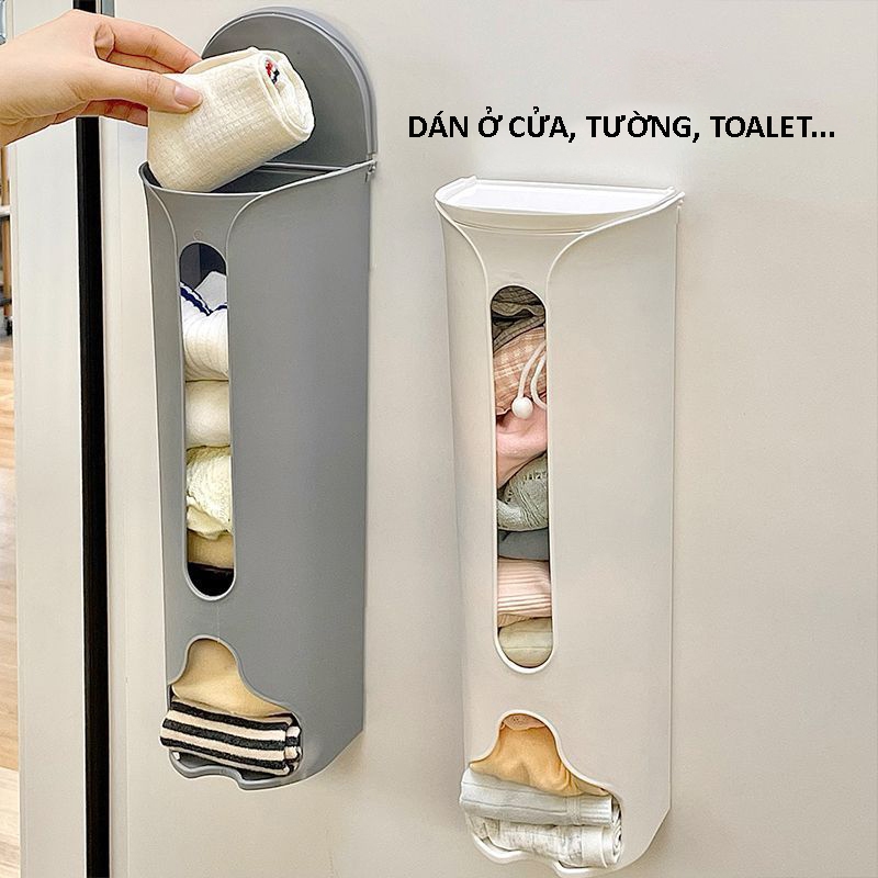 Hộp đựng đồ lót tất, vớ sang trọng gọn gàng, nhựa cứng cáp bền bỉ, treo cánh tủ nhà dễ sử dụng