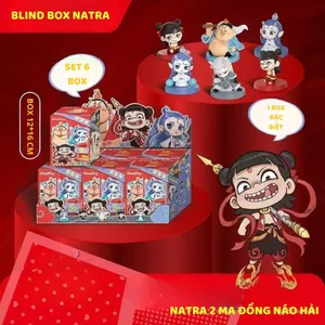 Blindbox natra phiên bản ma đồng náo hải Hộp túi mù, Mô Hình Nhân Vật Natra,Ngao Bính, Thái Ất,Ngao Quảng Cao 7Cm