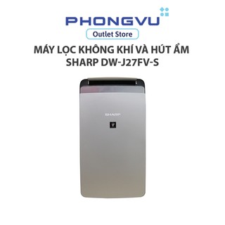 Máy Lọc Không Khí & Hút Ẩm Sharp DW-J27FV-S - Hút Ẩm 27L/Ngày, Plasmacluster Ion, Lọc Bụi PM2.5 Phòng 33–67m² - BH 12T