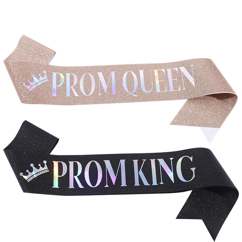 Sash dây băng rôn đeo chéo chữ prom KING, QUEEN | Shopee Việt Nam
