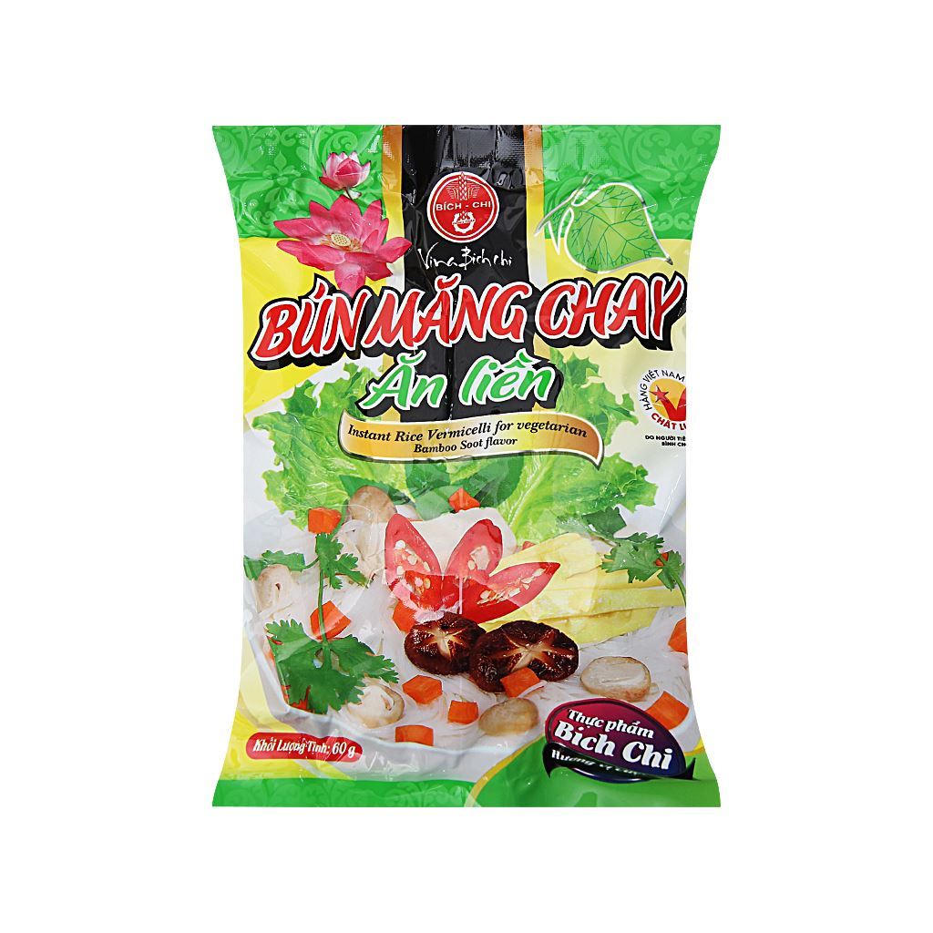 Thùng 30 gói Bún Măng Chay ăn liền hiệu Bích Chi 60gr