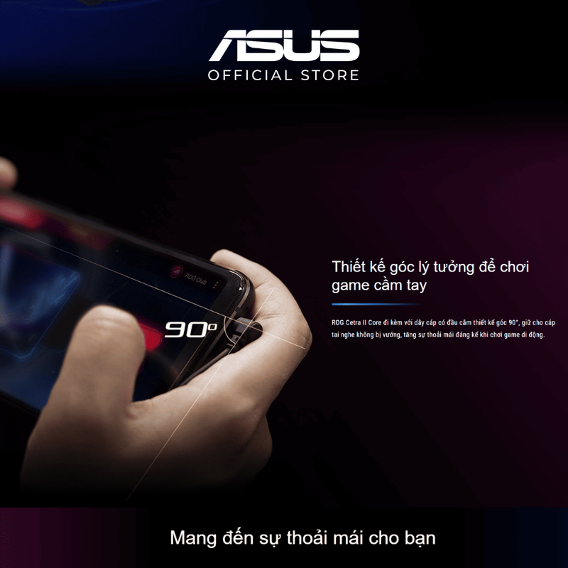 Ảnh Tai nghe ASUS ROG CETRA II CORE 3.5mm Đen 90YH02V0-B2UA00 BẢO HÀNH 24 THÁNG 3