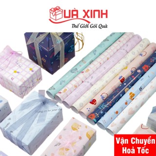 Giấy Gói Quà Nhiều Hoa Vằn Họa Tiết Kích Thước 74 x 51Cm | Shopee Việt Nam