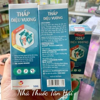Xịt khớp THẤP DIỆU VƯƠNG hỗ trợ giảm đau nhức xư0ng khớp, tê nhức chân tay , tan máu bầm, hết sưng tấy