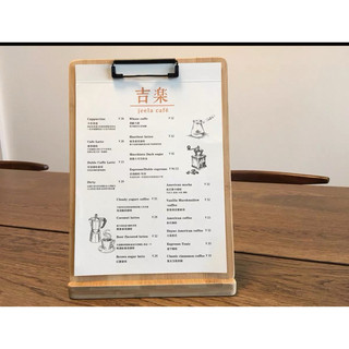 menu gỗ, bảng gỗ kẹp menu, standee menu , menu gỗ để bàn, thực đơn a5, a4, a3