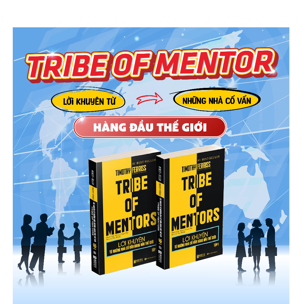 Combo 2 Cuốn Sách Lời Khuyên Từ Những Nhà Cố Vấn Hàng Đầu Thế Giới - Tribe Of Mentor - Tập 1 &2 - Bizbooks